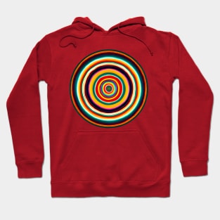 Mexican serape stripes circle design Hoodie